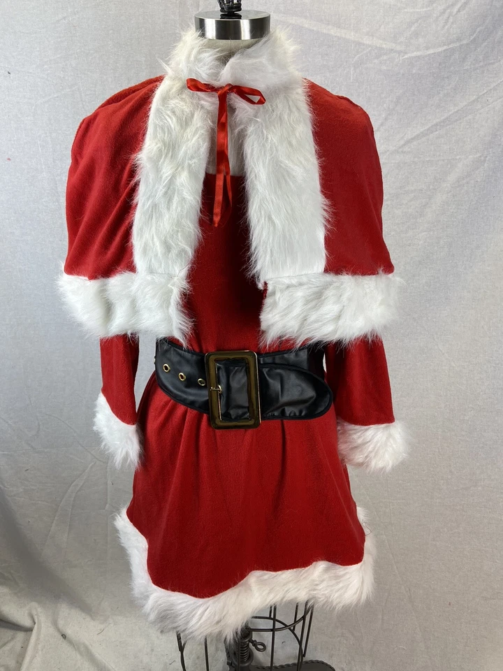 圣诞老人小姐套装女式性感圣诞精灵服装 XL — 第 2/4 张图片