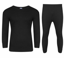 THERMAL VEST HEAT TRAP T-SHIRT, LONG JOHNS UNDERWEAR BRUSHED FOR EXTRA WARMTH