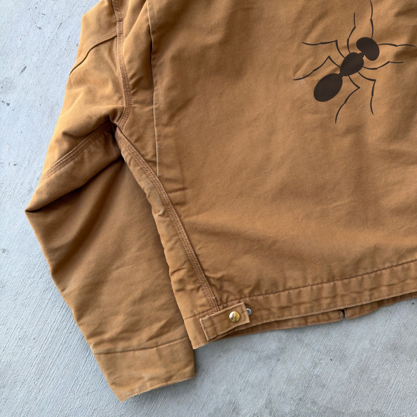 Carhartt J001 brown Detroit work wear jacket thumbnail 7