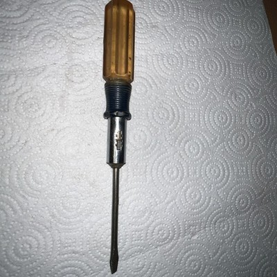 Vintage Great Neck Model 37A Ratcheting Slotted Screwdriver Made in England