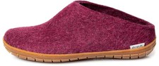 Glerups Unisex Felt Slippers With Rubber Sole BR-07 Red