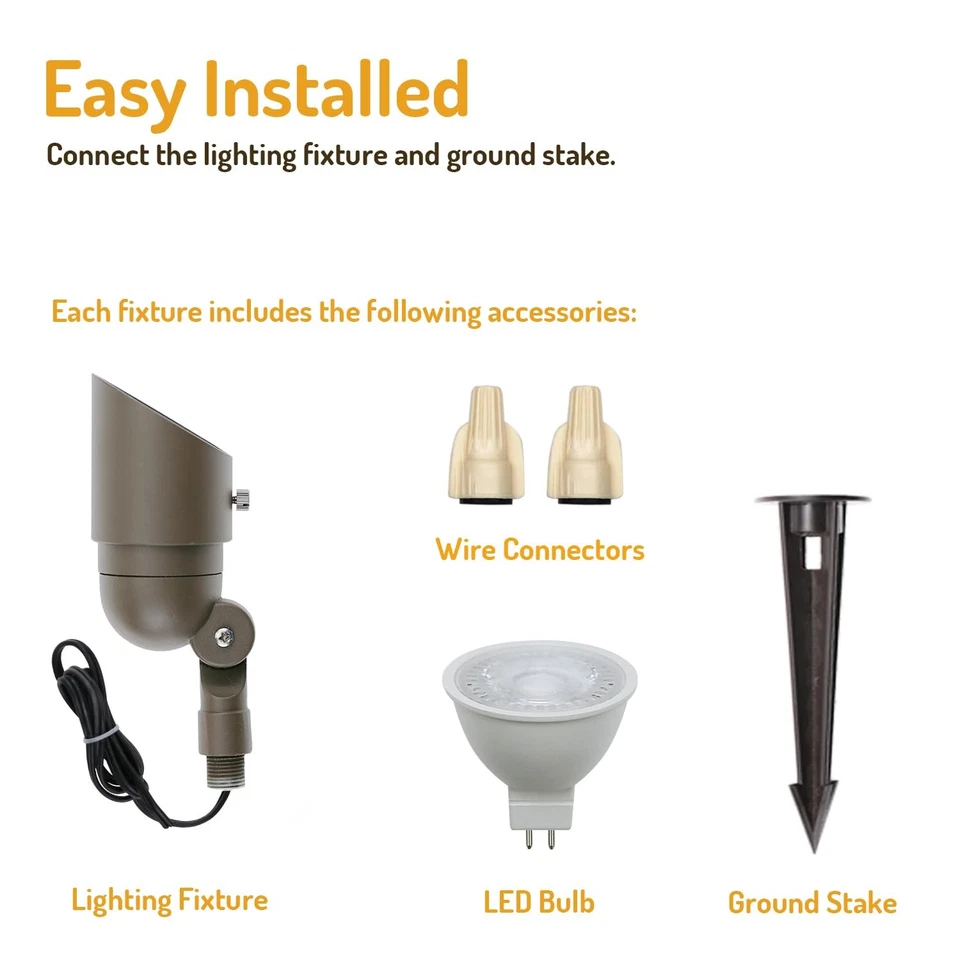 ® 5W Landscape Lighting 12V Landscape Lights Low Voltage Landscape Spotlights... - Image 2 of 3