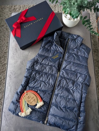 Neu Ralph Lauren Damen Navy Packable Weste Körperwärmer Wasserabweisend UK S - Bild 4 von 4