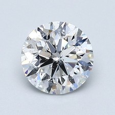 Round Brilliant 1.01 CT Cert. GIA Natural Mined Diamond Loose E color I1 clarity 3252.48 per carat