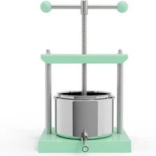 EJWOX Green Manual Top-Handle Wine Press 0.53 Gal - OPEN BOX