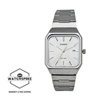 Casio Men's Analog Square Dial Stainless Steel Band Watch MTP-B185D-7A