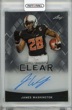 2018 Leaf Trinity Clear James Washington Autograph