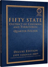 Coin Folder For 50 State Quarter Coins Whitman 8078 Deluxe Edition 1999 2009