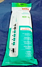 Simply Conserve Tier 1 7outlet Power Strip Surge Protector for Desktop PC TV