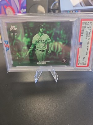 2024 Topps black & white Kyle Tucker #36 Green /99 PSA 10