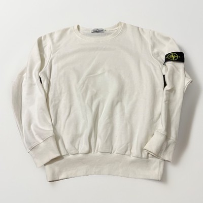Stone Island Crew Neck Sweatshirt  WHITE Color Sweatshirt Size L