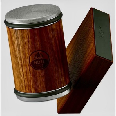 Tumbler Rolling Knife Sharpener with 15/20 Degree Angle Cutting Block