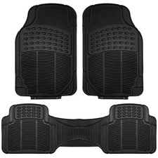 Fh Group Universal Fit Rubber Car Floor Mats Heavy Duty All Weather - Full Set