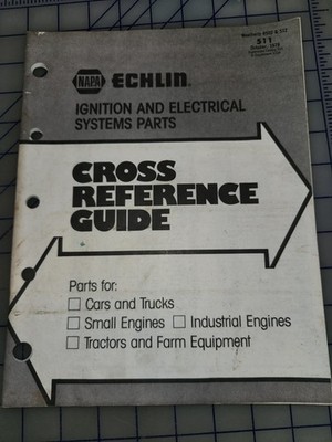 1979 NAPA Echlin Cross Reference Electrical Parts Catalog