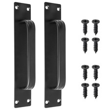 2 Pack Sliding Barn Door Handle 180mm/7.1 Inch Center 7.9 Inch Long Black