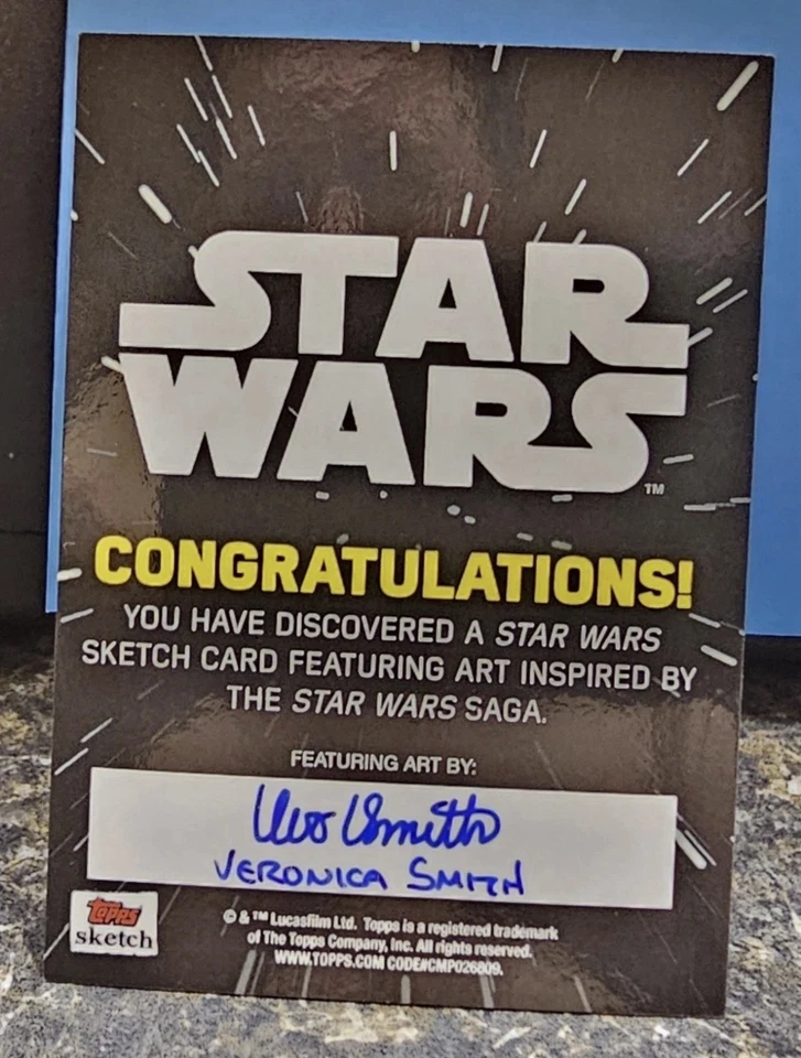 Boceto Topps Star Wars Tusken Raider 1/1 Foto 2 de 2