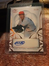 2024 Leaf Trinity Autographs Welinton Herrera BA-WH1 Bronze 25/99