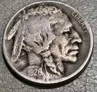 1926d Buffalo Nickel, nice original VG+ condition coin full date near 1/2 horn