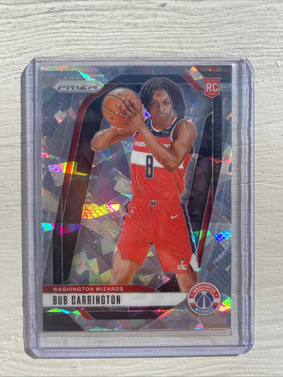 2024-25 Panini Prizm - Bub Carrington #244 Ice Prizm (RC)