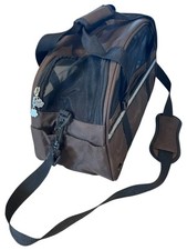 Pet Carrier for Small Dog or Cat 15 x 7 inch Boots Barkley Brand Brown Black