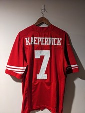 Vintage 49ers San Francisco Colin Kaepernick Red Size 48 NFL Football Jersey