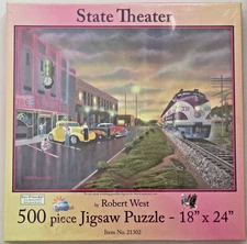 SunsOut "State Theater" Jigsaw Puzzle 500 Pieces NEW/Sealed  18" X 24"