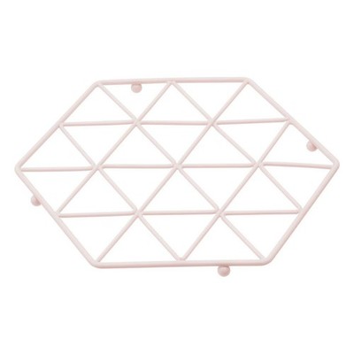 Rosa Vertex Untersetzer Rose Gold Stil Sechseck Heiße Pfanne Halter Moderne Küche Dekor