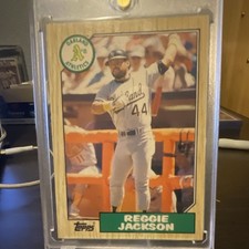 Topps 1987 Traded Reggie Jackson #52T Oakland Athletics Baseball Card