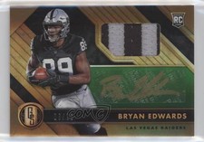 2020 Gold Standard Rookie Jersey FOTL Premium 6/22 Bryan Edwards #233 Auto 0n4f