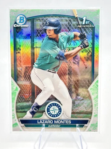 2023 Bowman #BCP-58 Lázaro Montes Chrome Prospects Lunar Glow Refractors