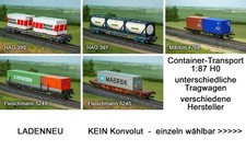 H0 Container-Tragwagen - HAG - Fleischmann - Märklin - OVP - einzeln wählbar