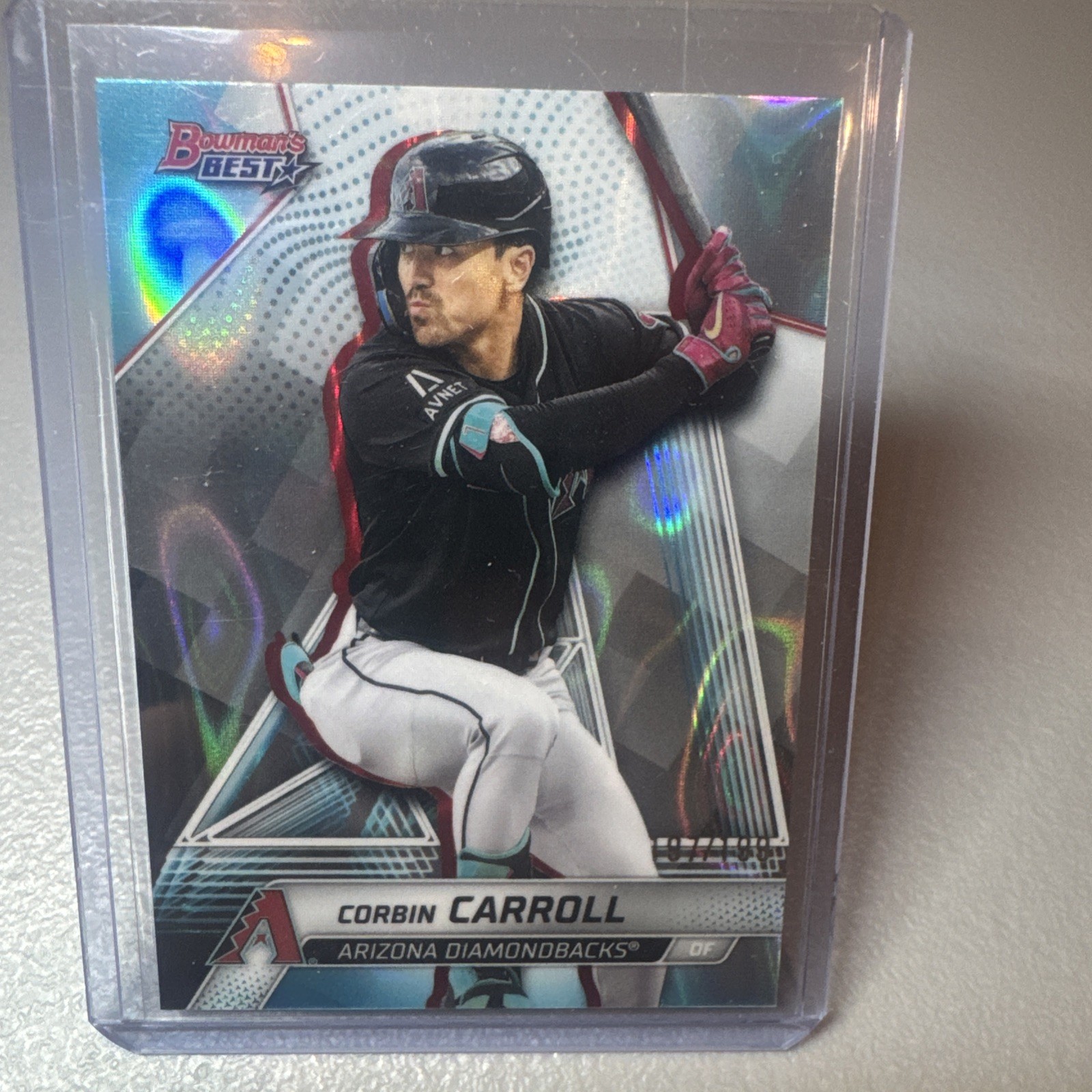2025 Bowman's Best - Corbin Carroll #8 Aqua Lava Refractor /199 Free Shipping