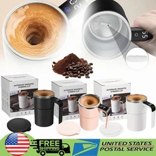 Automatic Magnetic Electric Self Stirring Mug Cup Mixing Coffee Milk Tea Beer