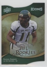 2009 Upper Deck Icons NFL Rookies Die-Cut 42/50 Ramses Barden #118 2rz