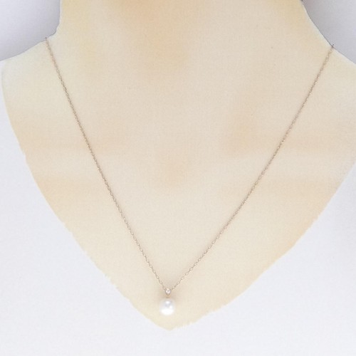 Authentic MIKIMOTO Akoya Pearl Necklace 7.6mm #246-000-434-5640 - Picture 6 of 6