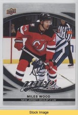 2023-24 Upper Deck MVP Silver Script Miles Wood #151 READ 0qr0