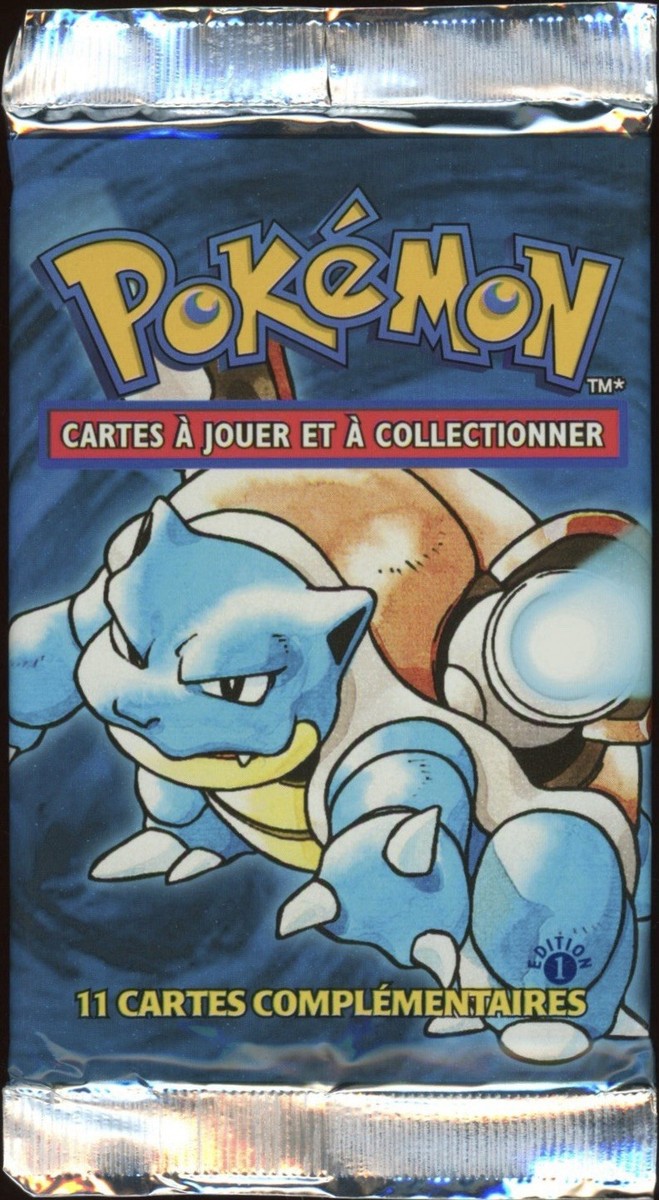1999 Pokemon FRENCH 1st Edition Base Set Tortank-Blastoise Booster