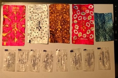 5 wraps + 8 cartridges Baci Perugina