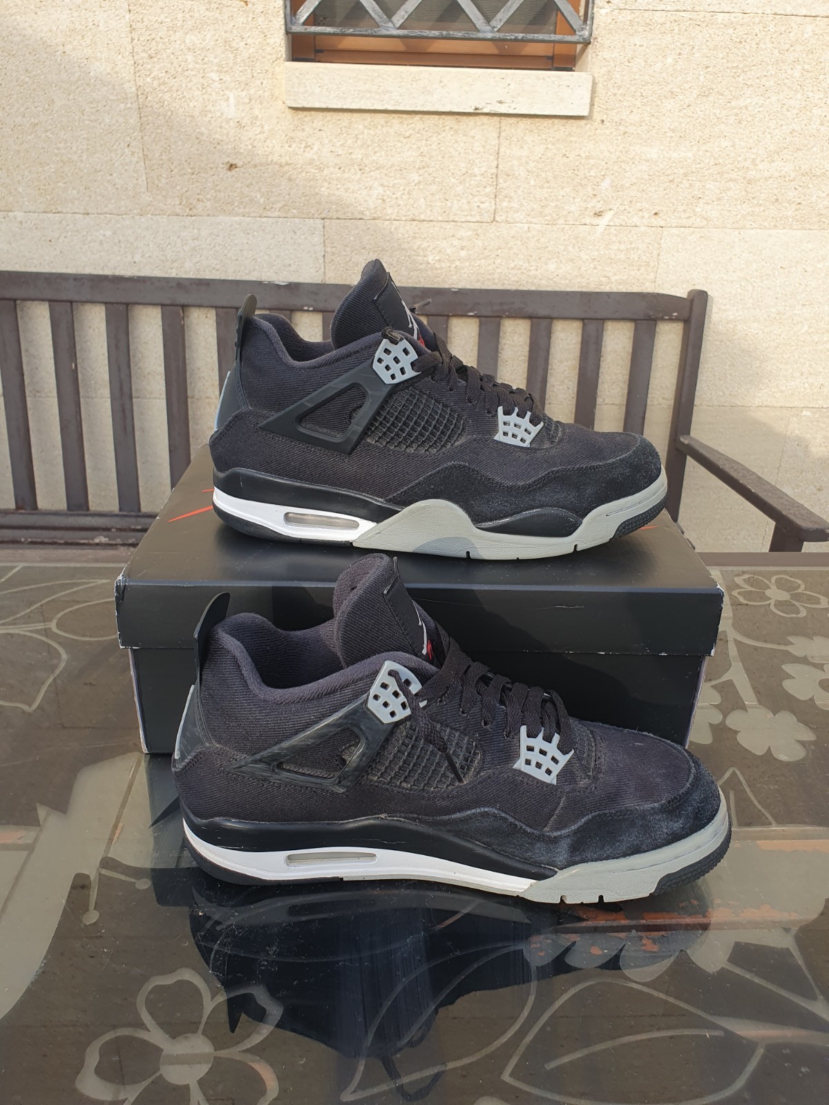 jordan 4 black canvas