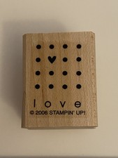 New Stampin Up Love Wood Mounted Rubber Stamp RS86