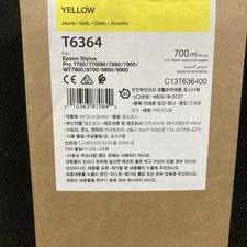 Epson T6364 UltraChrome HDR 700ml Yellow Ink Cartridge (T636400)