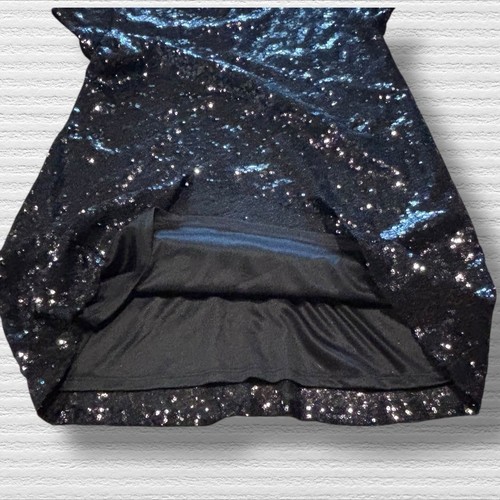 ZARA Casual Collection Girls SEQUINNED Party DRESS PETER PAN COLLAR BLACK 11/12 - Picture 7 of 10