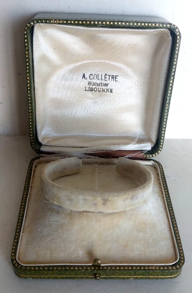 Lot De 7 Boite écrin ancien Pour bijoux Bague Bracelet Montre De Gousset - Photo 3/4