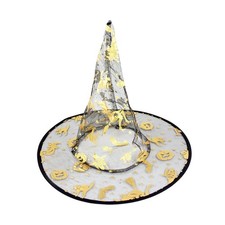 Kinderhexenhut mit goldenem Dekor