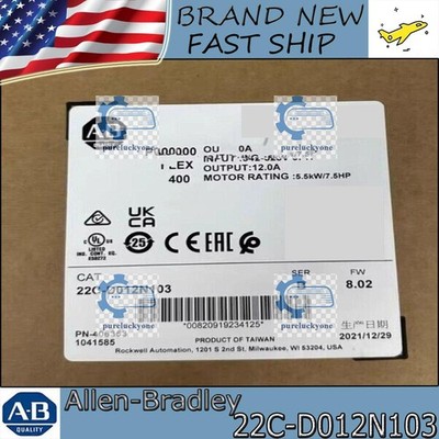 New Sealed NEW PLC 22C-D012N103/B PowerFlex 400- 5.5 kW (7.5 HP) AC Drive
