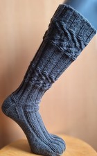 Herren hohe Socken (Stiefelsocken) Gr. 42-44 Handgestrickt 