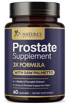 Prostate Health Supplements for Men - 3X Strength with Saw Palmetto Blend Stingi