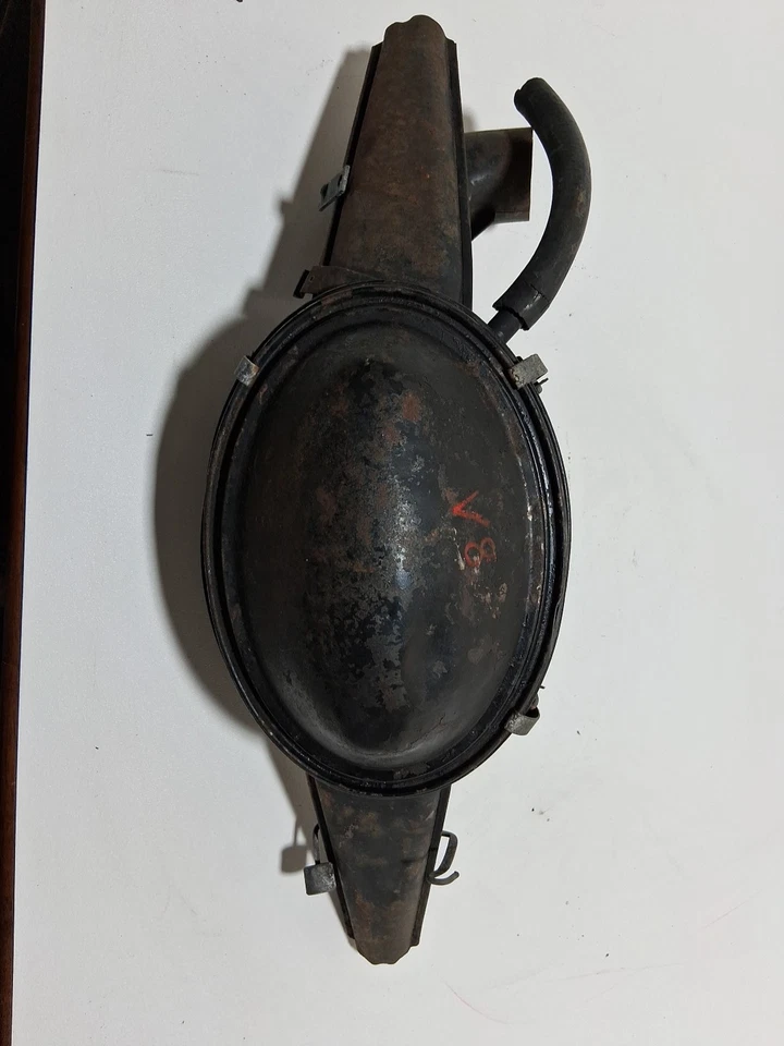 1967 1968 Volkswagen VW Tipo 1 Bug Beetle filtro de purificador de ar de banho óleo vintage original de fábrica - Imagem 2 de 4