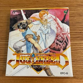 Just Breed Famicom Enix SRPG Box, Manual, Postcard used
