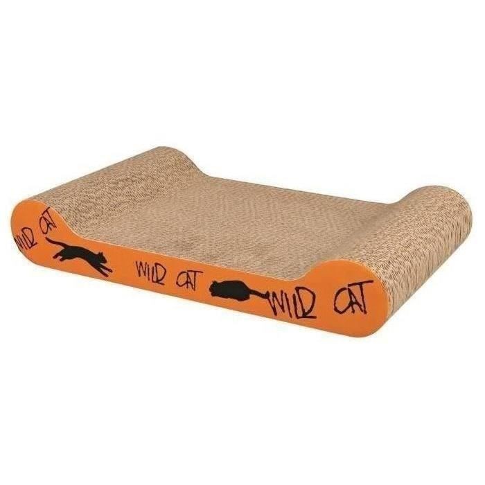 Plaque griffoir chat TRIXIE Wild Cat tapis carton orange grattoir horizontal